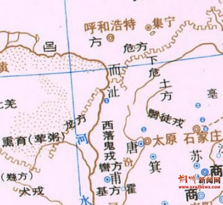 《中国历史地图集》(第一册.商时期全国图