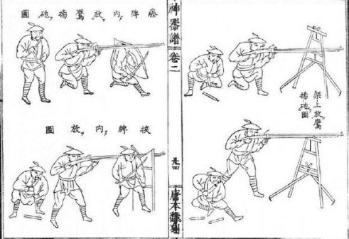 放鹰扬铳图