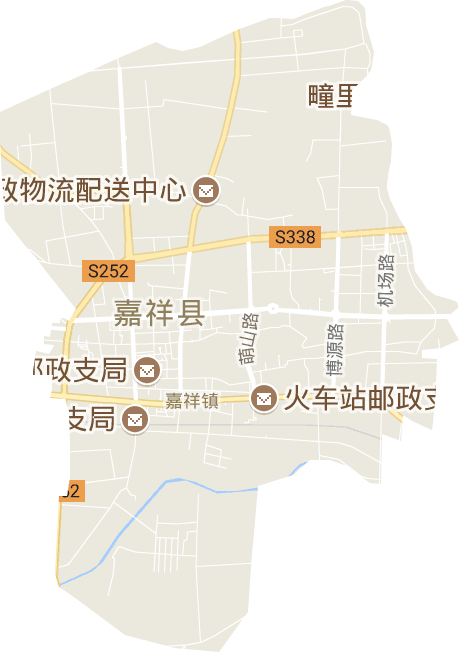 嘉祥街道地形图