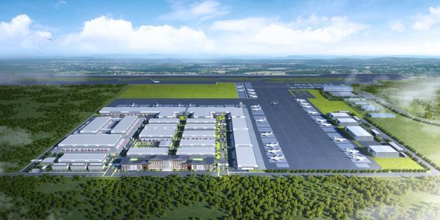 嘉兴南湖机场物流枢纽效果图