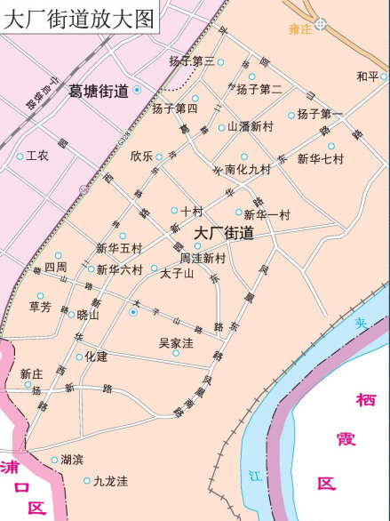 大厂街道地图（2020年）