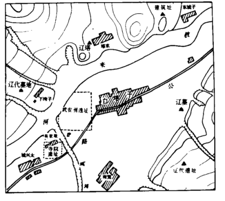 武安州遗址分布图