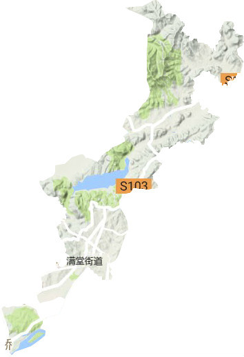 满堂街道地形图