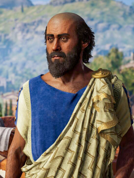 游戏《刺客信条：奥德赛》中对其形象的描绘