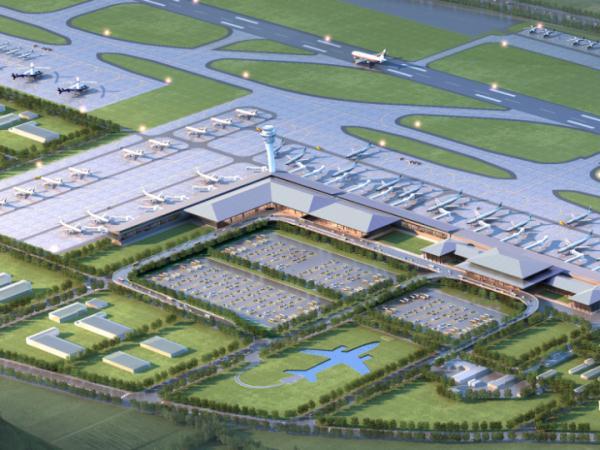 舟山普陀山国际机场总体规划效果图