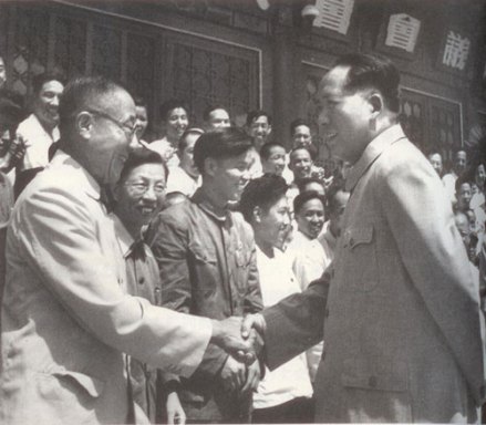 毛泽东主席接见载涛