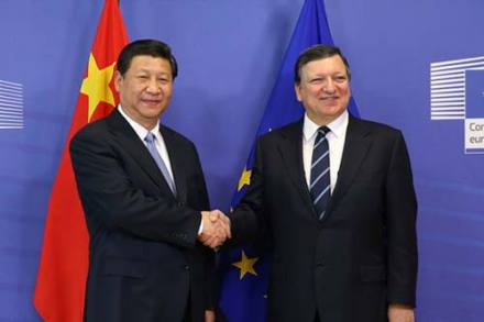 习近平会见欧盟领导人巴罗佐