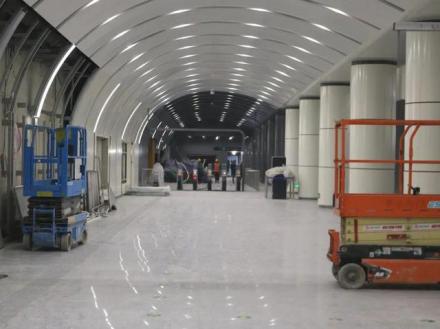 建设中的北京地铁17号线十里河站