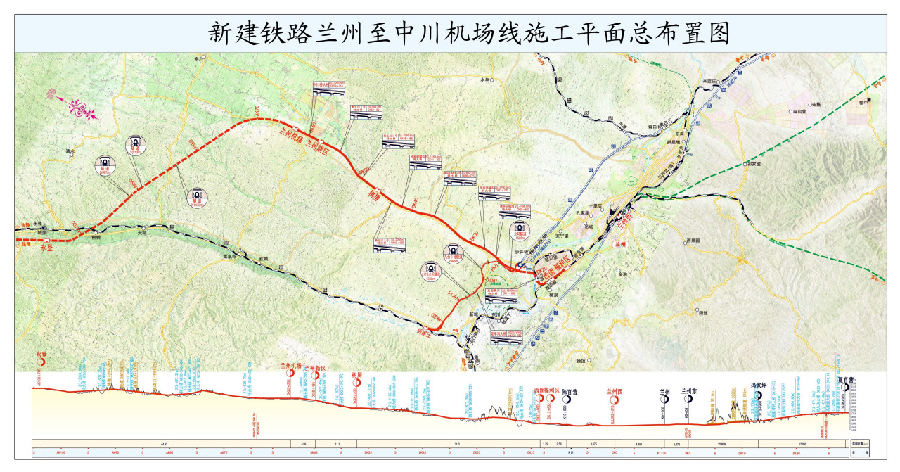 中川铁路线路走向