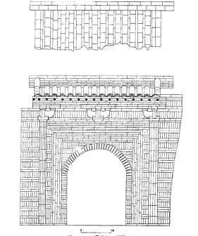 M3墓墓门正视图