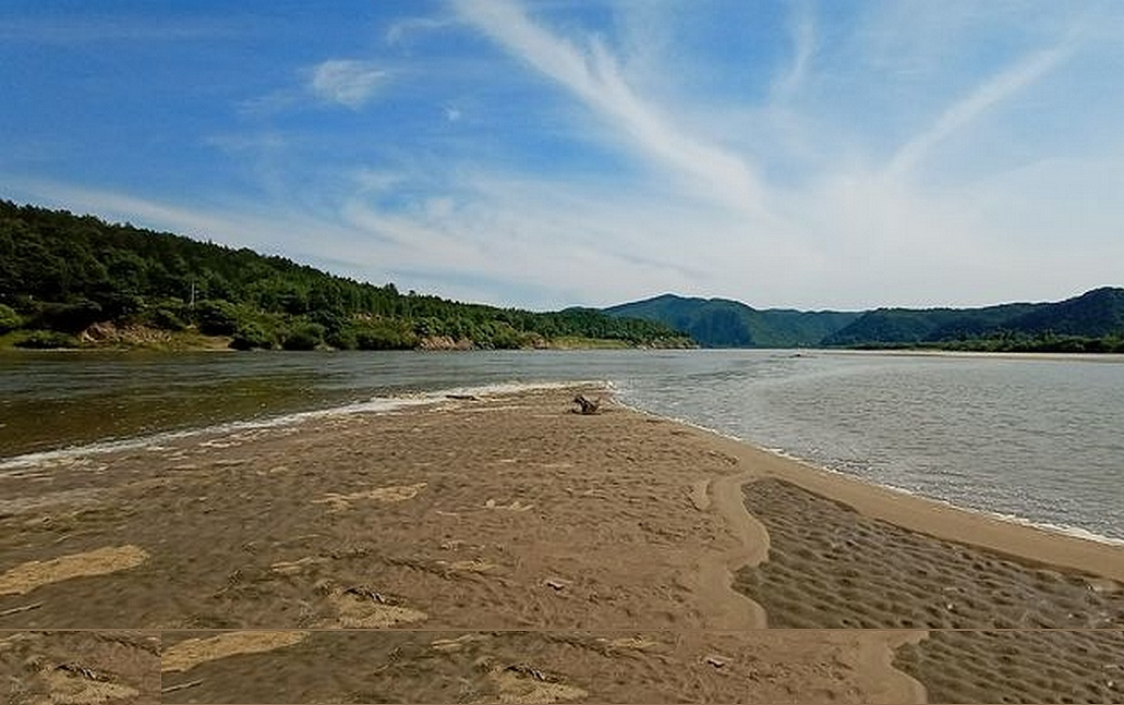 珲春河在珲春西崴子村河口屯汇入图们江