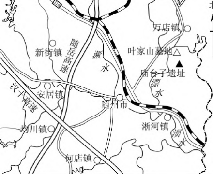 庙台子遗址位置图