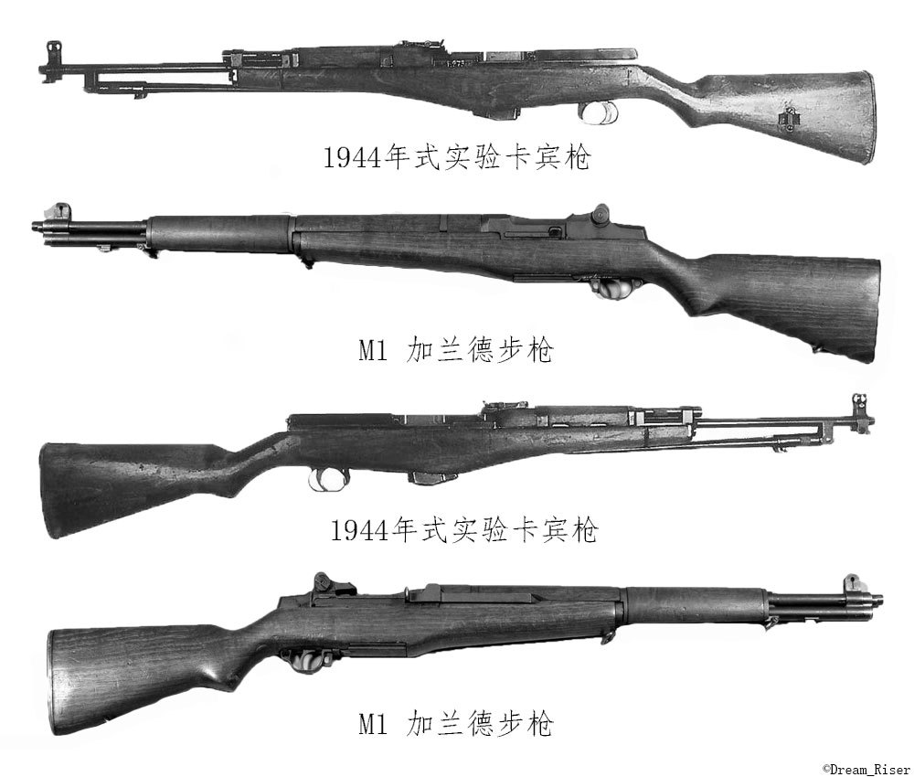 1944年式与M1加兰德对比