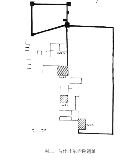 乌什吐尔遗址平面图