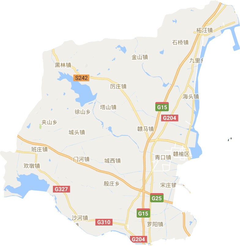赣榆区电子地图