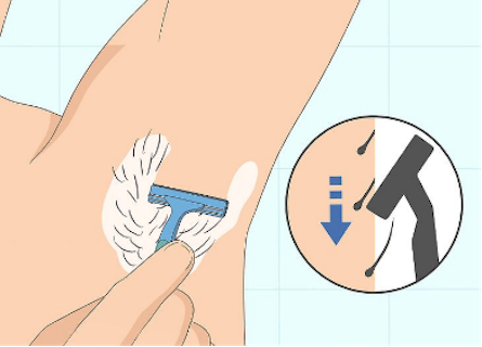 剃腋毛方法