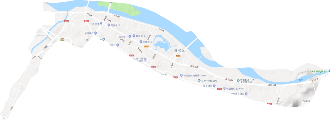 桥南街道地形图
