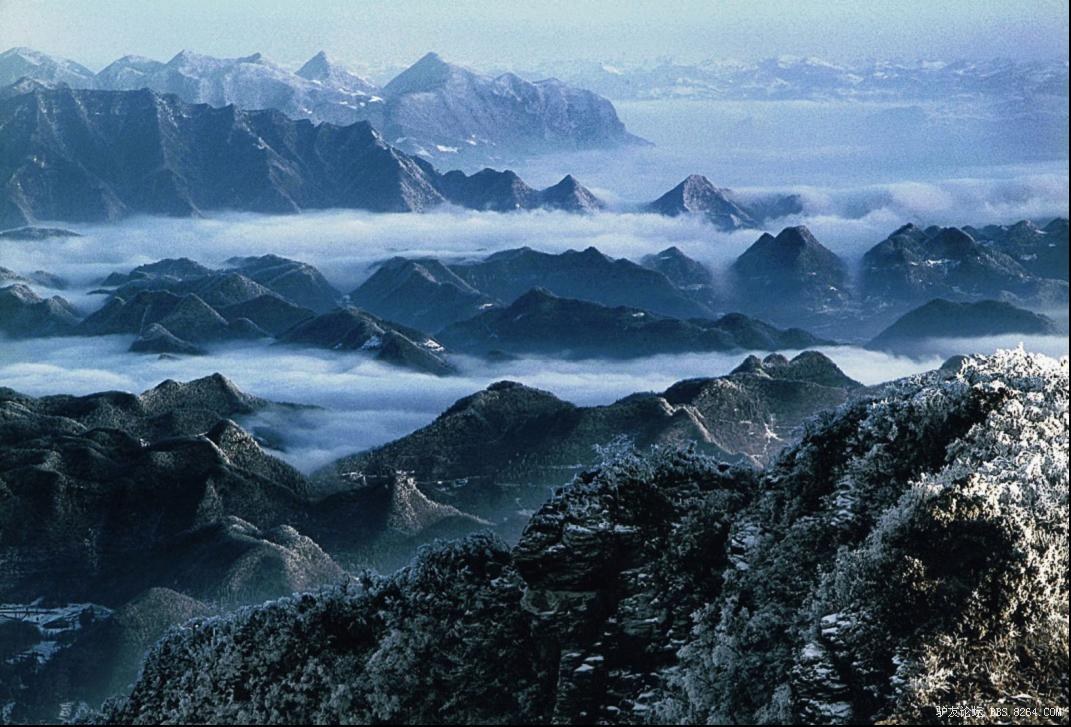 壶瓶山 瓶峰云海
