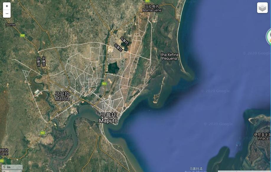 马普托卫星地图