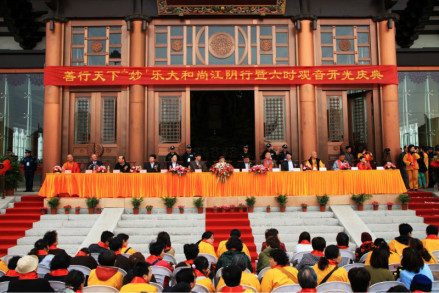 江阴悟空寺六时观音开光法会现场