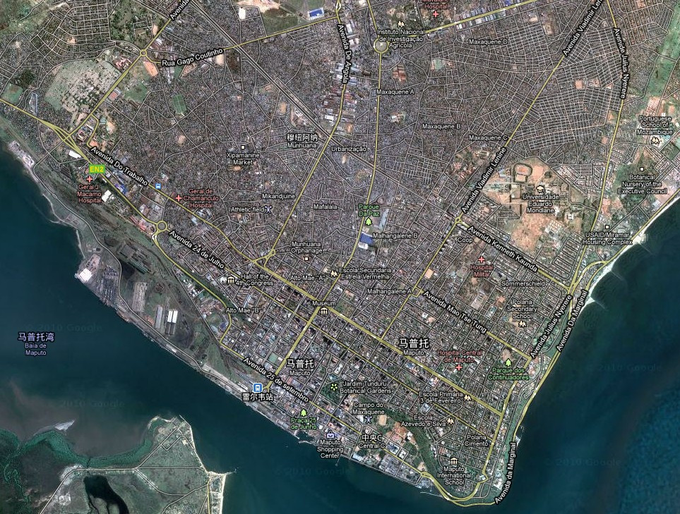 马普托卫星地图