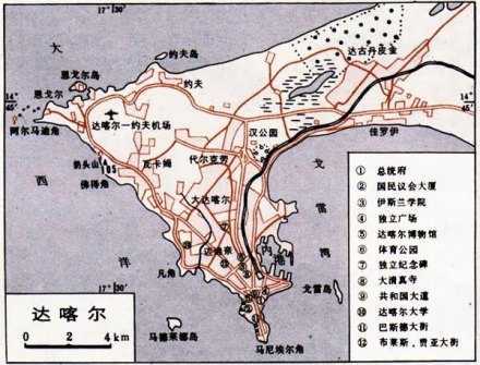 达喀尔地图