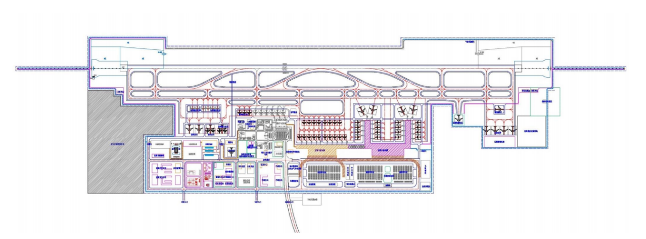岳阳三荷机场近期平面图