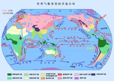 世界气候类型分布图