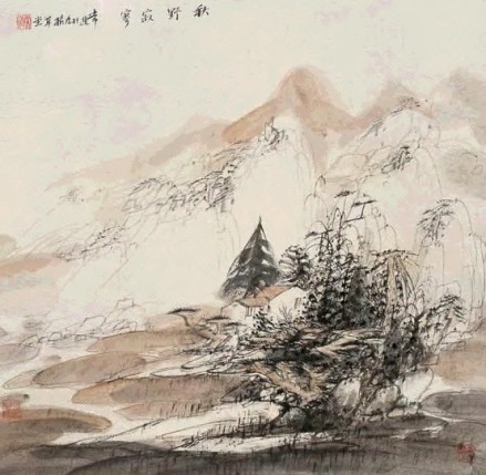 《秋词二首》意境图