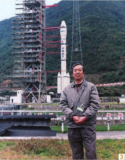 刘竹生在发射基地