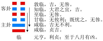 图1 临卦的结构和卦爻辞