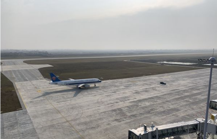 荆州沙市机场首航客机