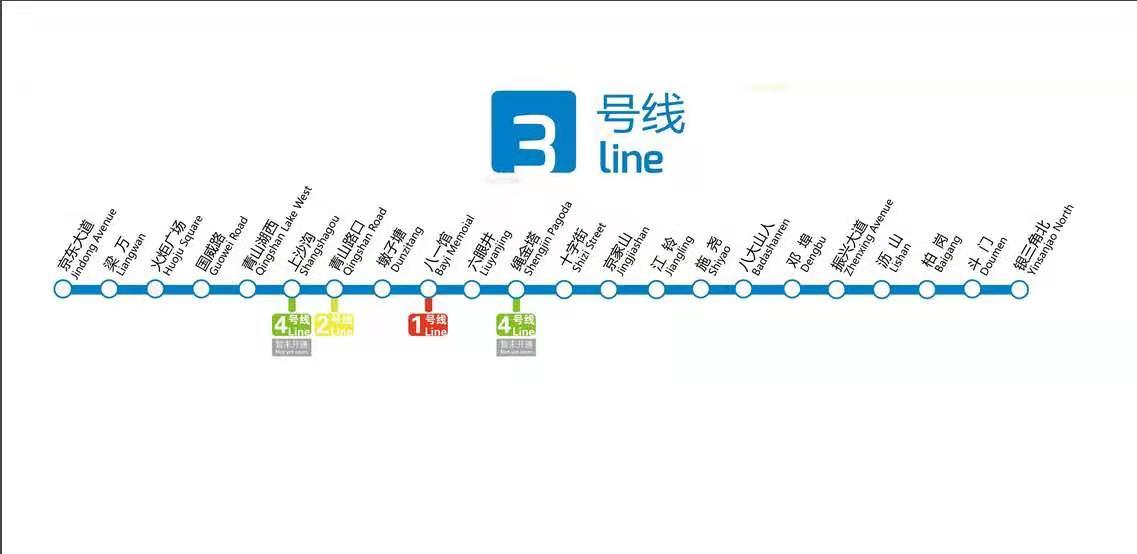 南昌地铁3号线站点图