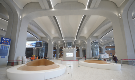 雄安站站内岛式风亭