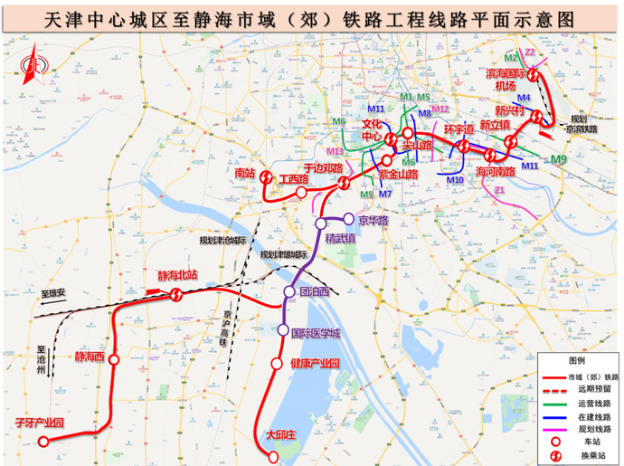 津静线规划图