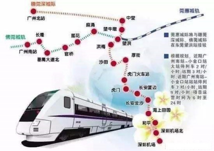 穗深城际铁路线路走向