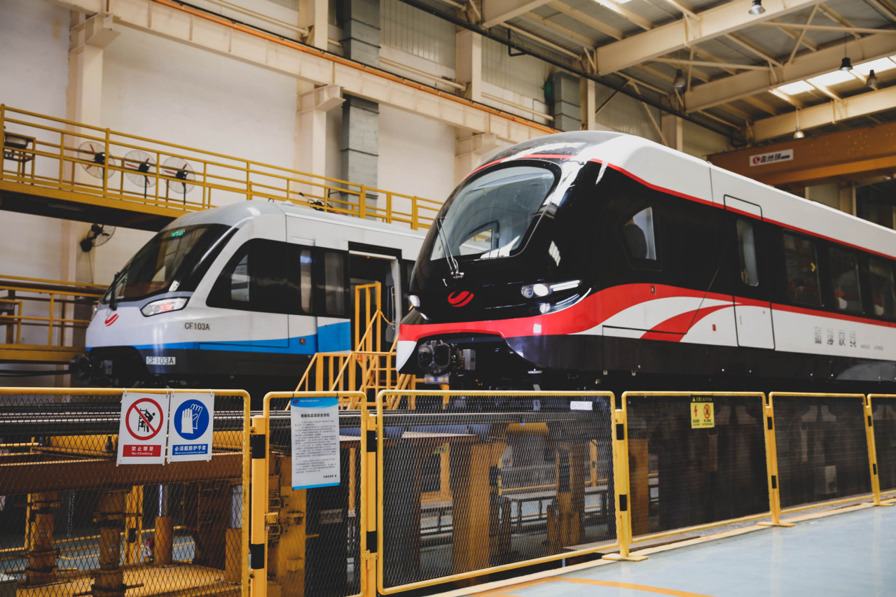 长沙磁浮快线提速列车
