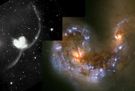 乌鸦座NGC4038和NGC4039星系