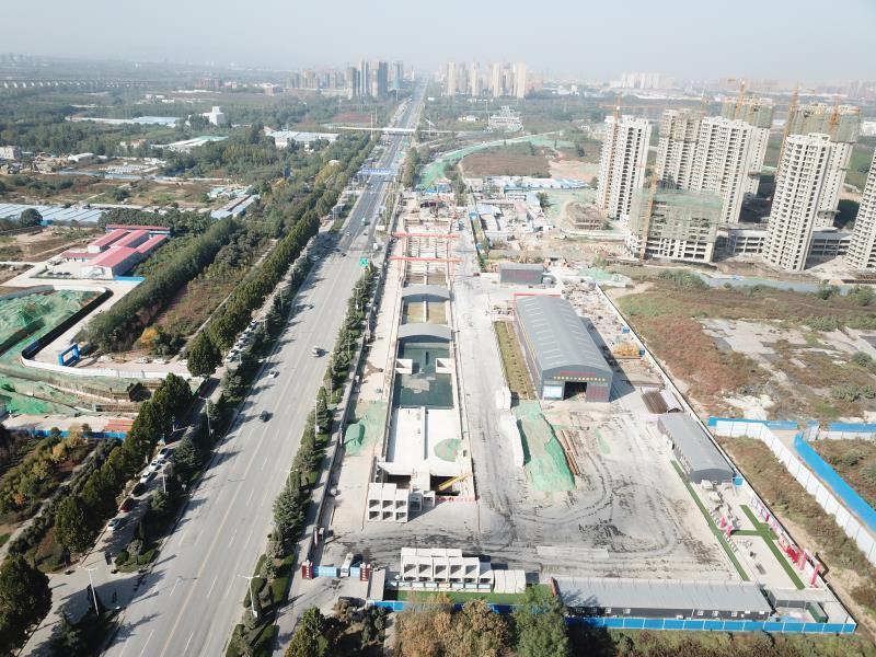 2018年10月，庙王站主体结构封顶