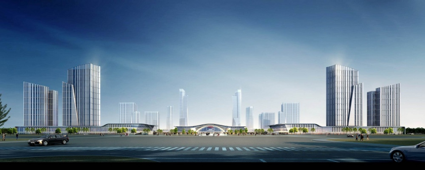 枢纽沿街效果图