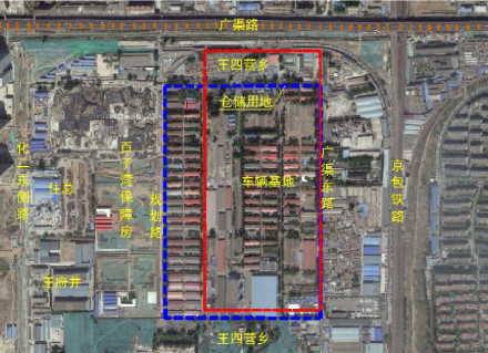 北京地铁28号线车辆段位置示意图