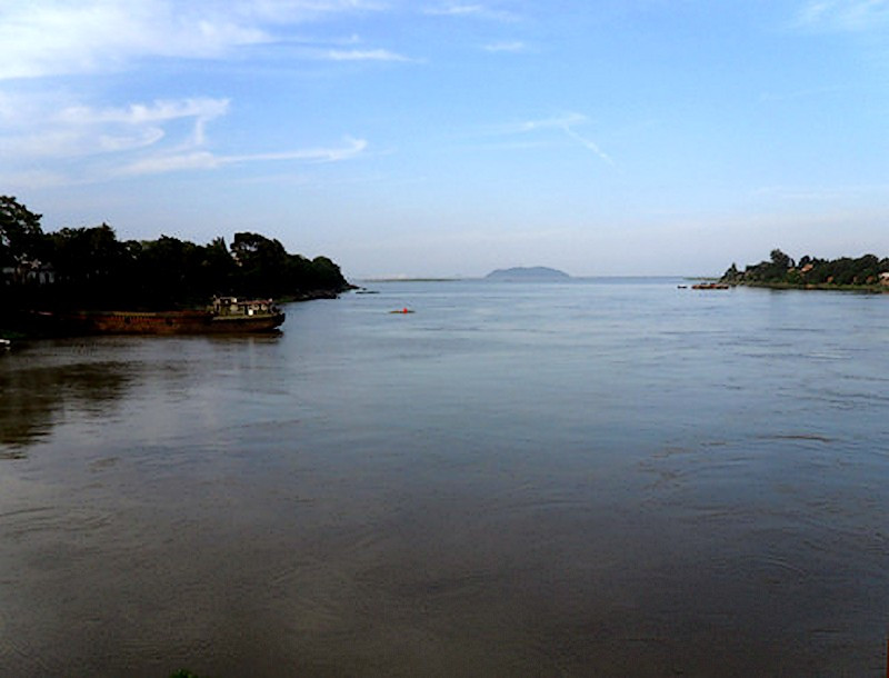 杭埠河入巢湖河道口 