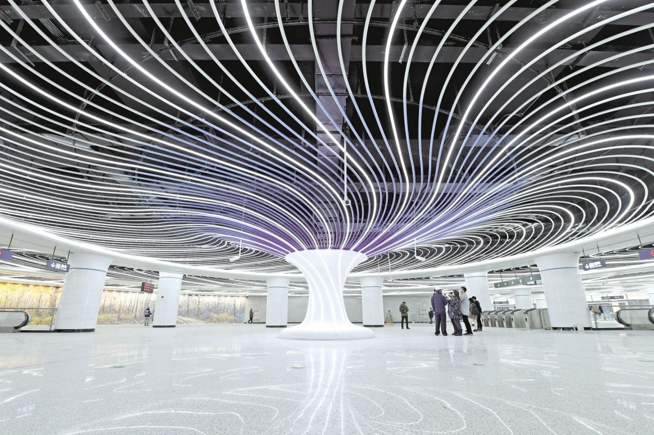 省农科院站中庭 