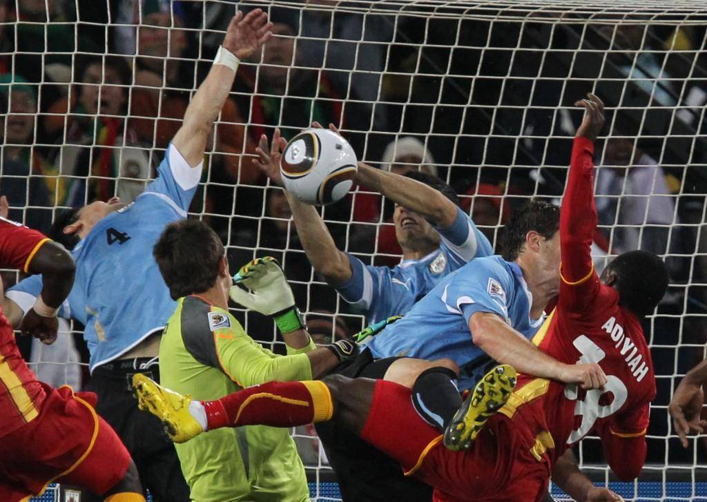 2010年南非世界杯1/4决赛乌拉圭对阵加纳