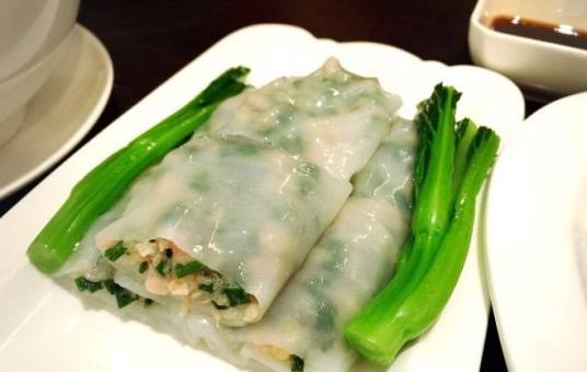 韭菜虾仁肠粉