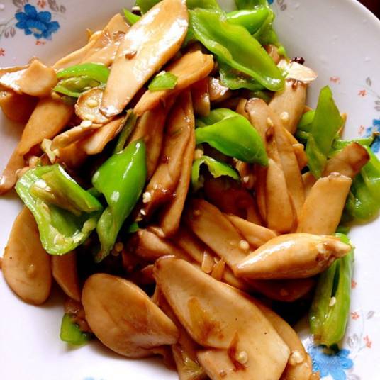 青椒炒杏鲍菇