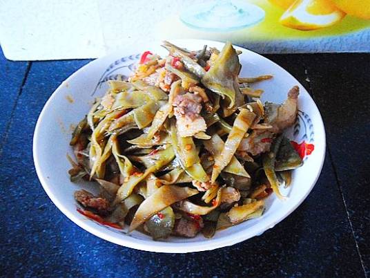 辣炒酸扁豆