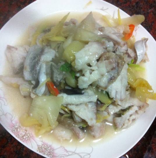 鳗鱼炒咸菜