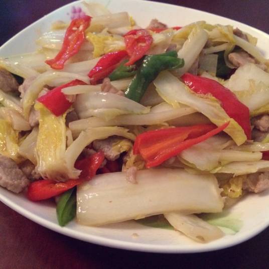 白菜粳炒肉