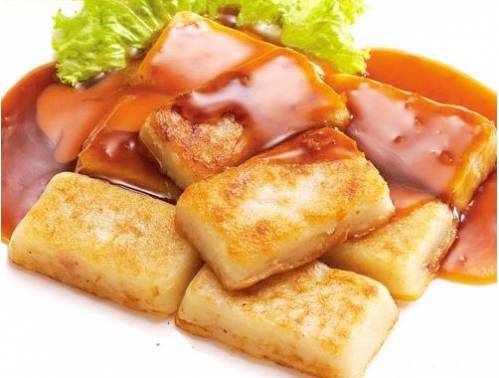 港式炒萝卜糕